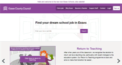 Desktop Screenshot of essexschoolsjobs.co.uk