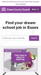 Mobile Screenshot of essexschoolsjobs.co.uk