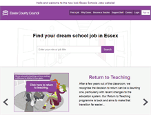 Tablet Screenshot of essexschoolsjobs.co.uk